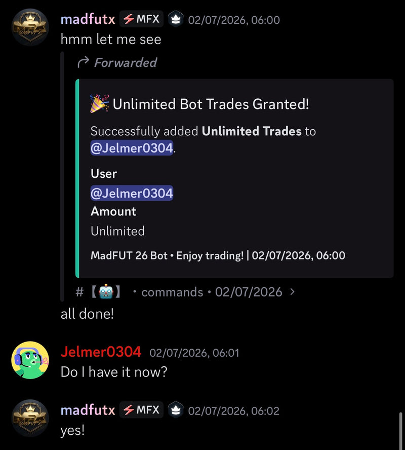 Unlimited Bot Trades